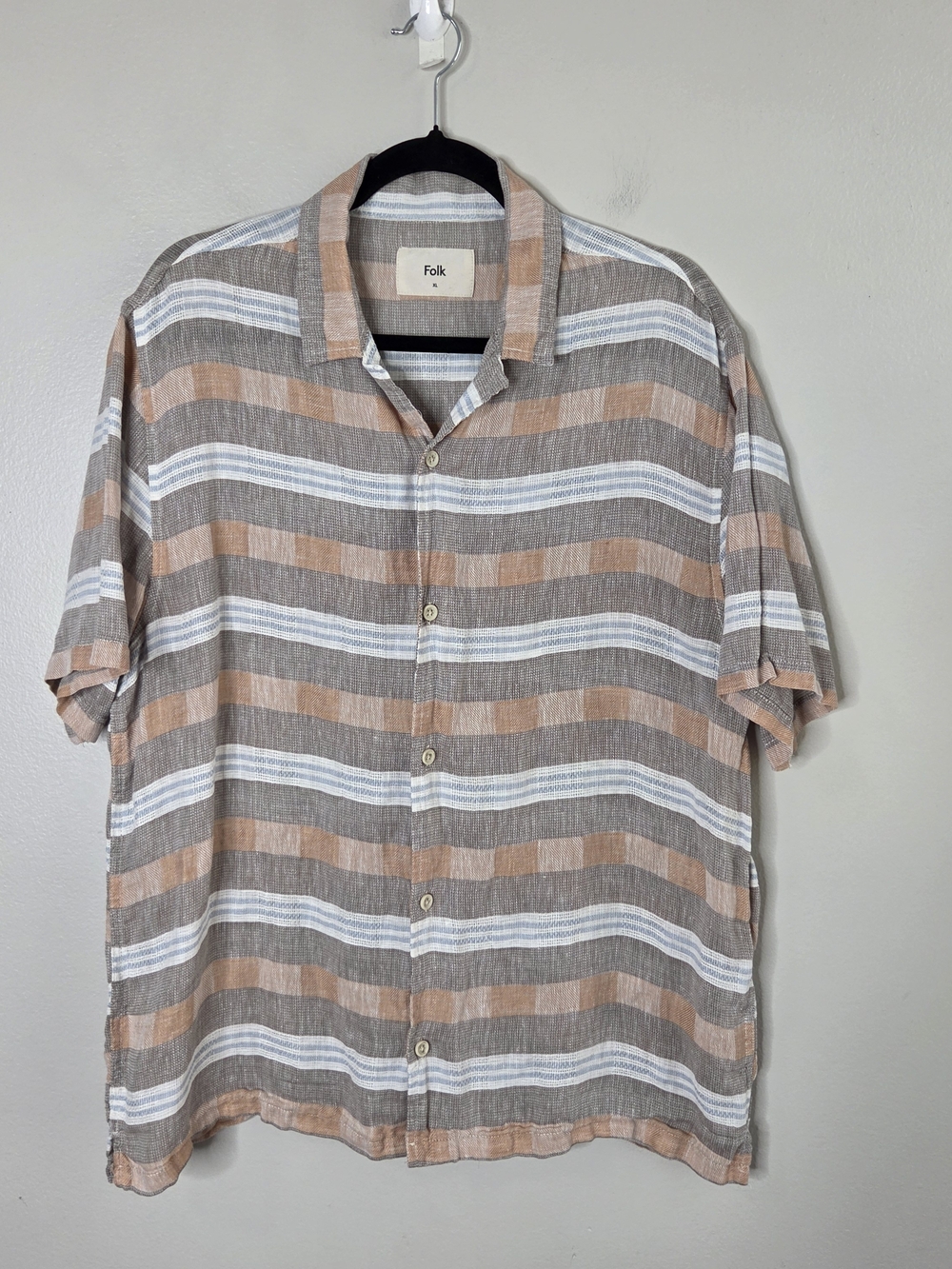 Folk Men's Ridge Linen/Cotton Camp Shirt